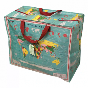 Jumbo storage bag - World map