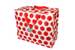 Jumbo storage bag - Red on white Spotlight